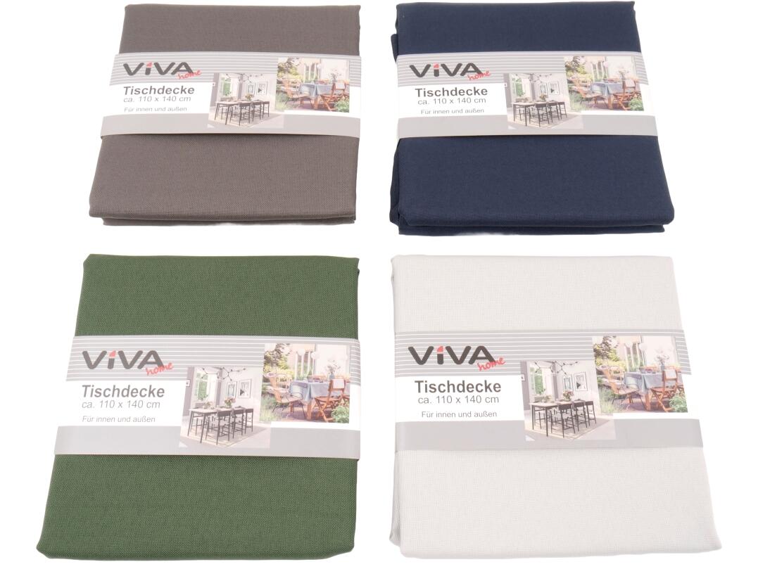 Tischdecke uni 110 x 140 cm VE 24
