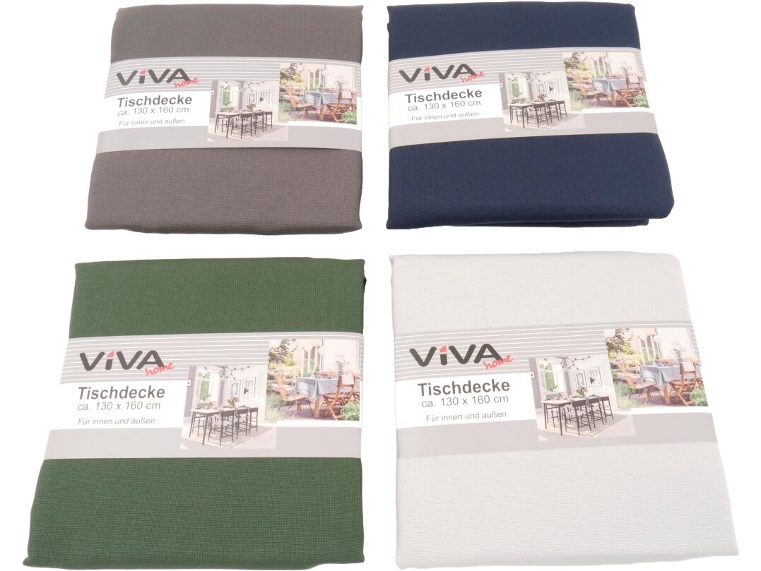 Tischdecke uni 130 x 160 cm VE 24