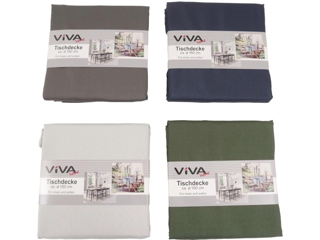 Tischdecke uni Ø 160 cm rund VE 24