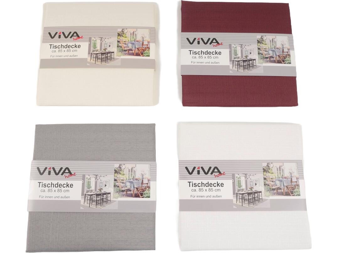 Tischdecke Leinenoptik 85 x 85 cm VE 24