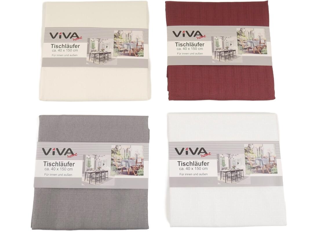 Tischläufer Leinenoptik 40 x 150 cm VE 24