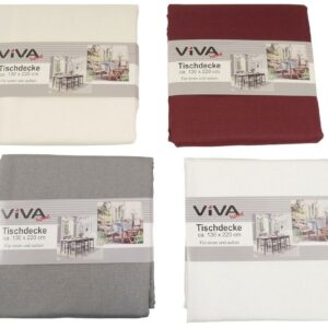 Tischdecke Leinenoptik 130 x 220 cm VE 24