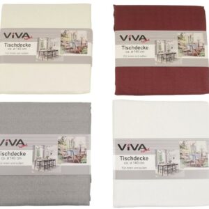 Tischdecke Leinenoptik Ø 140 cm rund VE 24