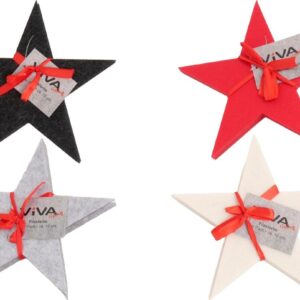 Filzsterne 4er Pack 18 cm VE 24