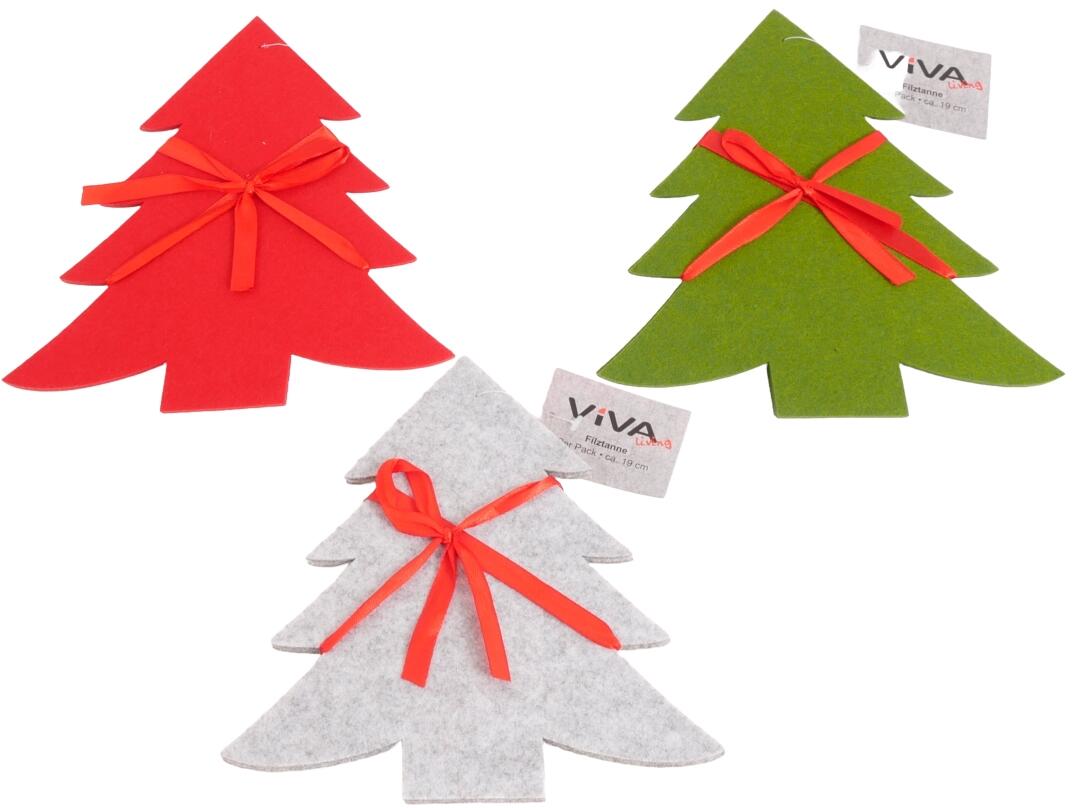 Filztanne 2er Pack 19 cm VE 24