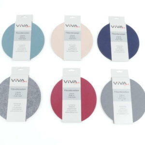 Filzuntersetzer 2er rund 20 cm Stärke 5mm VE 96