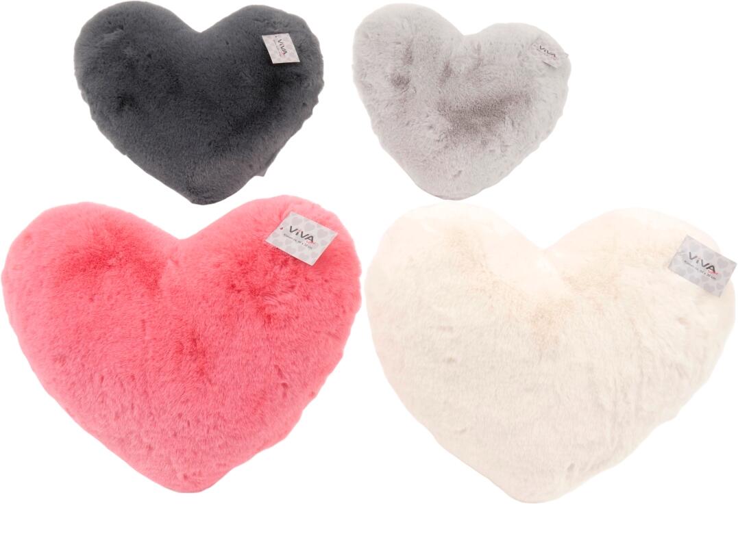 Dekokissen Herzform ca. 40 x 30 cm VE 12