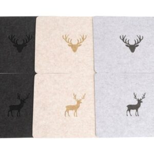 Platzset Filz Hirsch und Geweih, ca. 35x45cm VE 24
