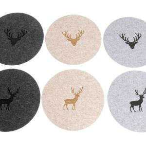 Platzset Filz Hirsch rund 35 cm VE 24