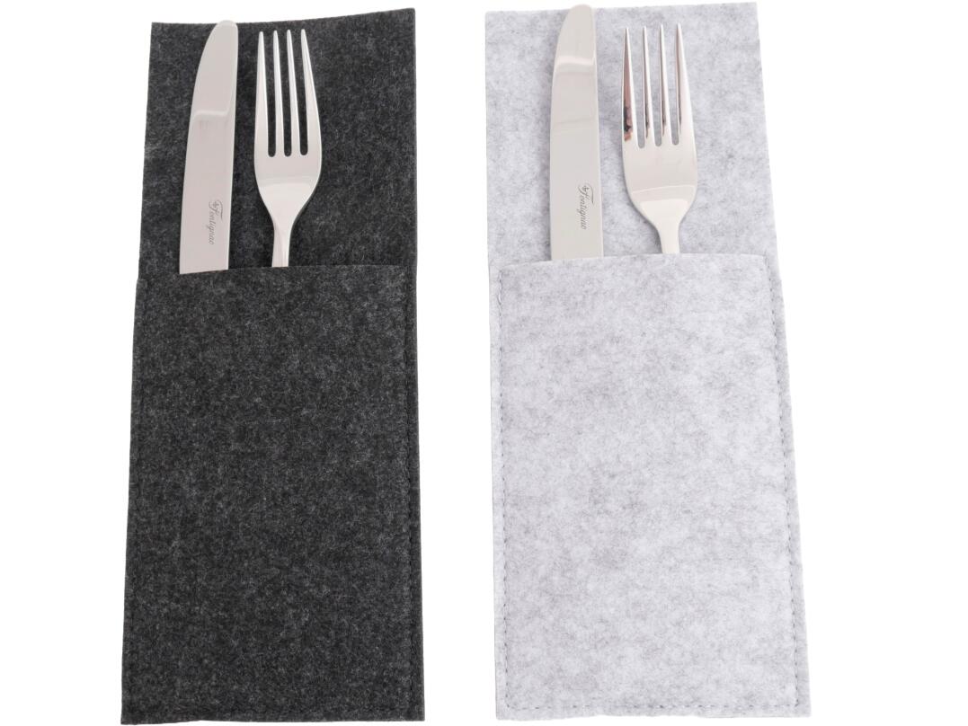 Bestecktasche aus Filz, uni 10 x 25 cm VE 96