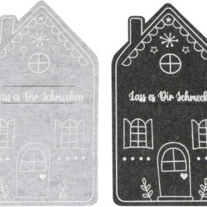 Filz Bestecktasche 2er Set ca. 13 x 23 cm VE48