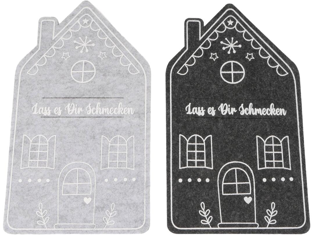 Filz Bestecktasche 2er Set ca. 13 x 23 cm VE48