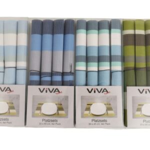 Platzset 30 x 45 cm gestreift 4er VE 12