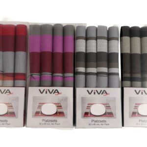 Platzset 30 x 45 cm gestreift 4er VE 12