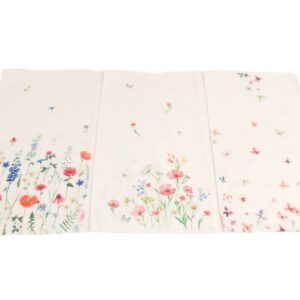 Tischläufer Blumen+Schmetterling 40x150 cm VE 24/6