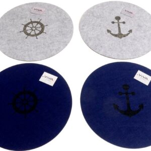 Platzset Filz Maritim rund 35 cm VE 24