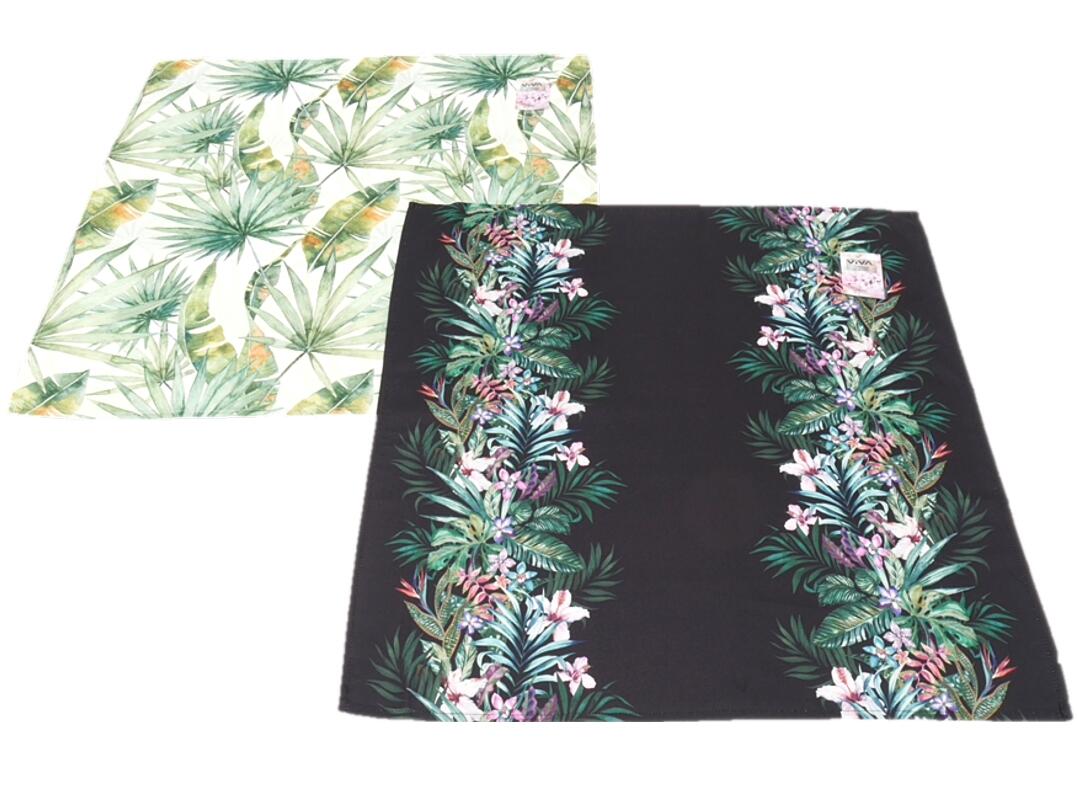 Tischdecke Palmenblätter 80 x 80 cm VE 24