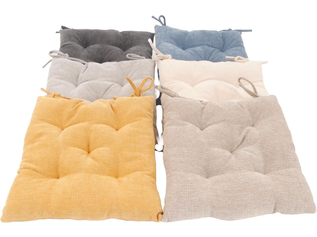 Sitzkissen Chenille ca. 40 x 40 x 5 cm VE 12