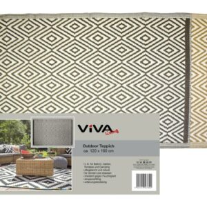 Outdoor Teppich 120 x 180 cm Raute VE 12