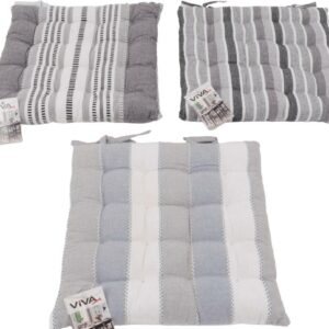 Sitzkissen ca.38x38x5 cm, 16-Punkt gesteppt, VE 12