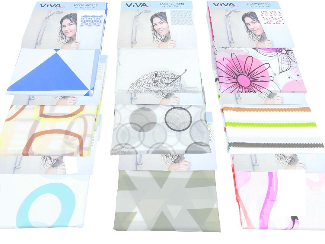 Duschvorhang 180 x 200 cm bedruckt VE 24