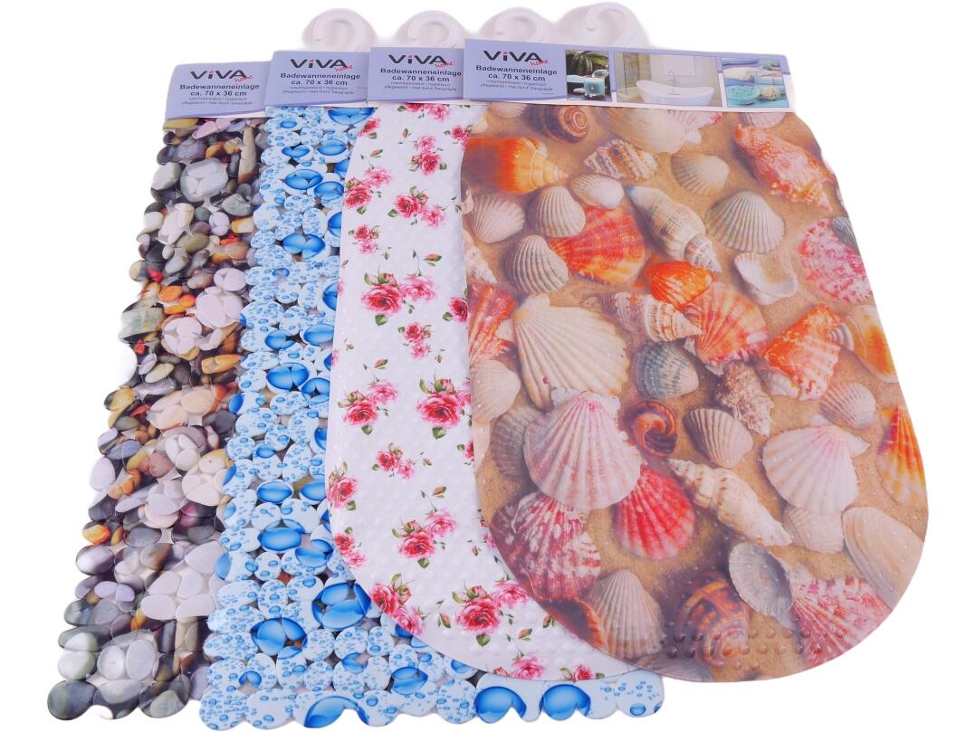 Badewanneneinlage bedruckt, ca. 70 x 36 cm VE 12