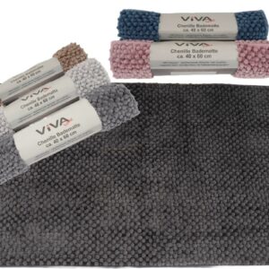 Badmatte Chenille ca.40 x 60 cm 1400 gsm VE 12