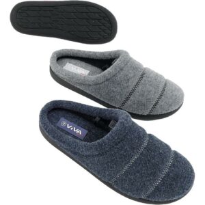 He Hauspantolette Filz, Stickerei , 41 - 46 VE 12