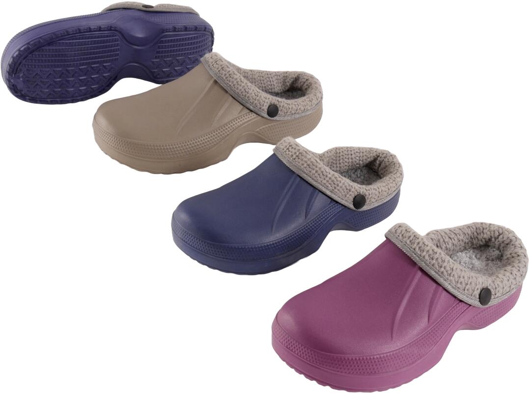 Da/He Clogs mit Strickeinlage 36 - 46 VE 24