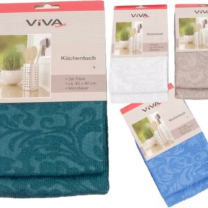 Küchentuch, Microfaser, 2er, 40 x 40 cm, VE 72