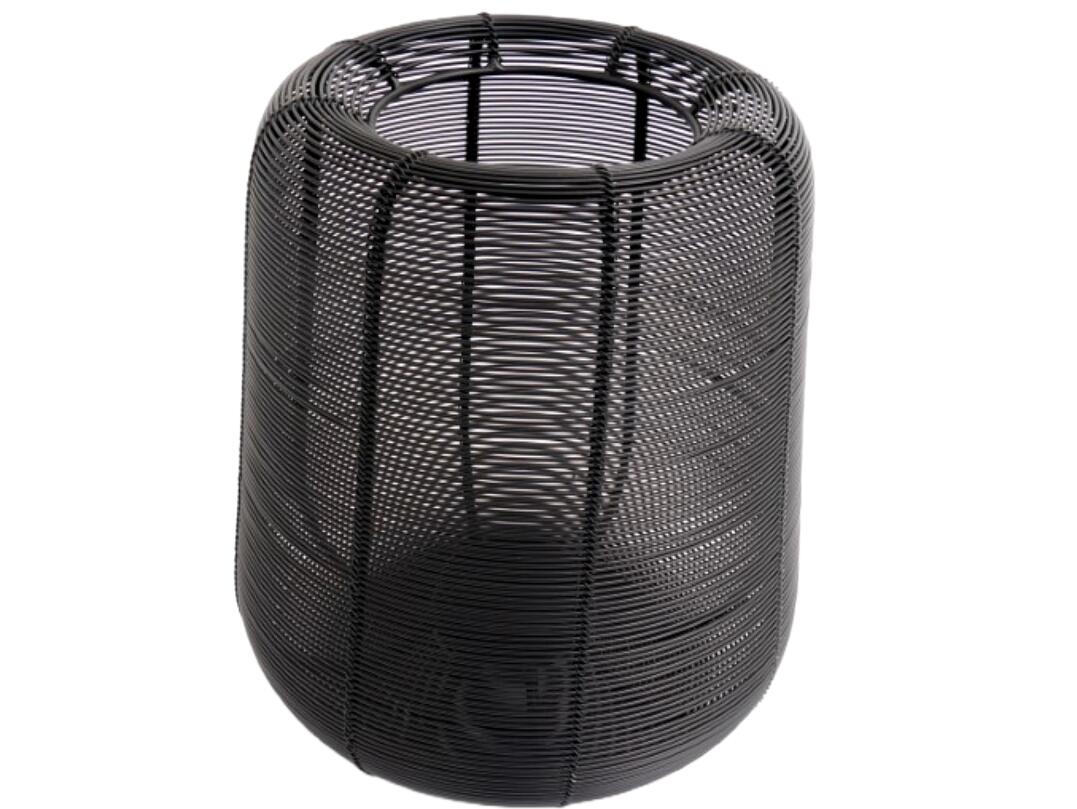 Windlicht schwarz 19 x 21,5 cm VE 8