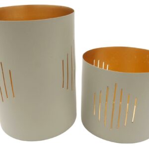 Windlicht 2er Set 17,5+13,5 cm VE 18