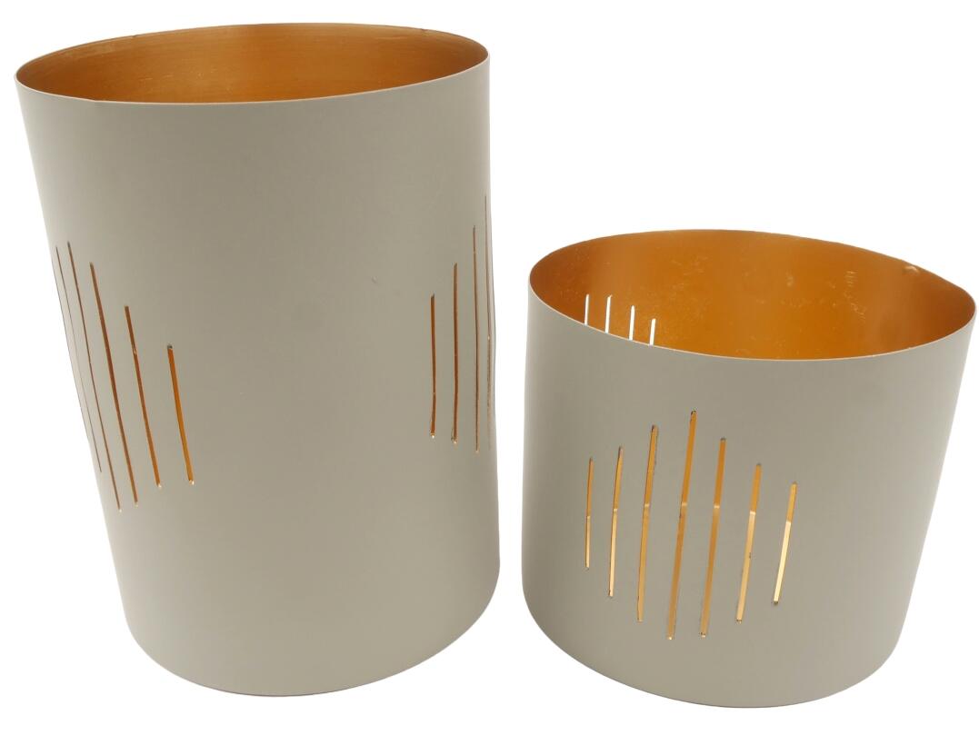 Windlicht 2er Set 17,5+13,5 cm VE 18