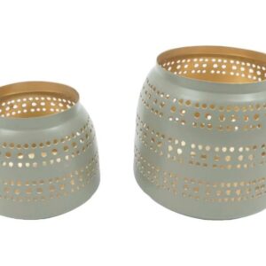 Windlicht 2er Set 10 + 13cm VE 18