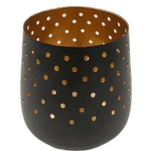 Windlicht Punkte 12 x 11 cm VE 24