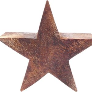 Dekostern Holz mit Goldglitter VE 32/8