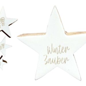Deko Holzstern 10cm VE 96/12
