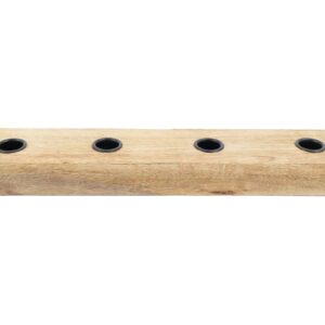 Kerzenhalter Holz mit 4 Kerzenhalter VE 12
