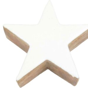 Dekostern Holz weiß VE 48