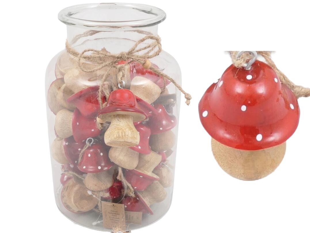 Fliegenpilz Holz 5 cm zum Hängen VE 60