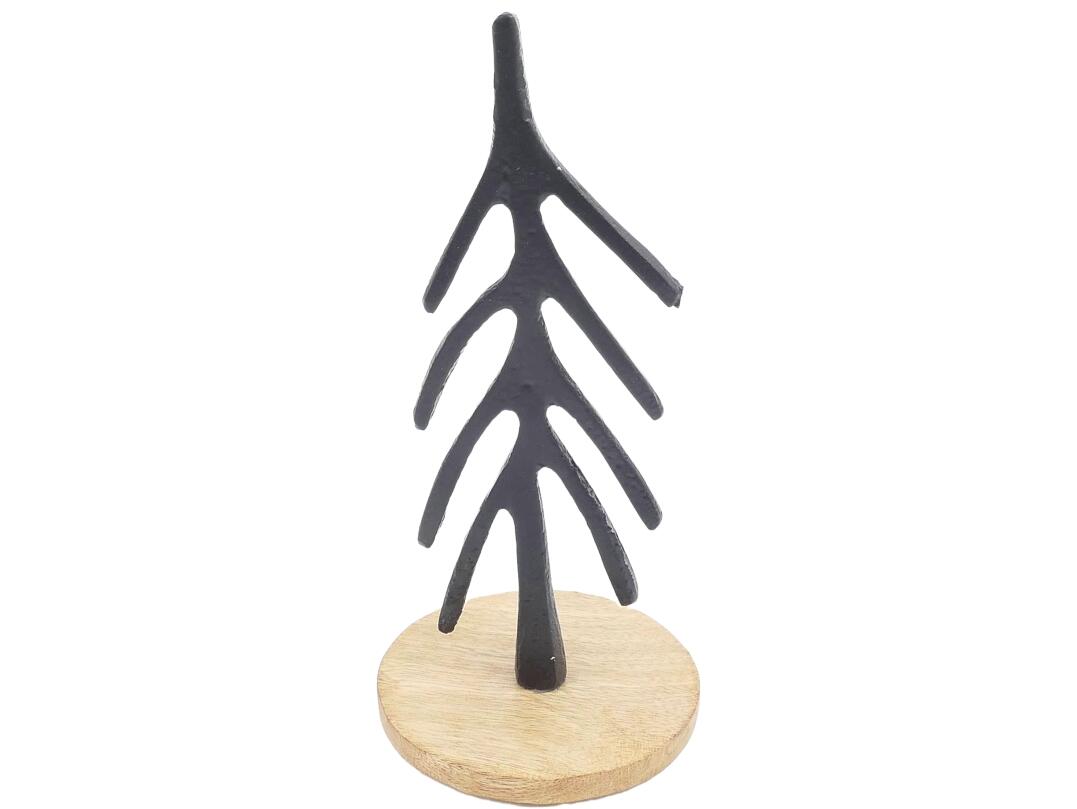 Dekobaum aus Holz + Metall VE 12