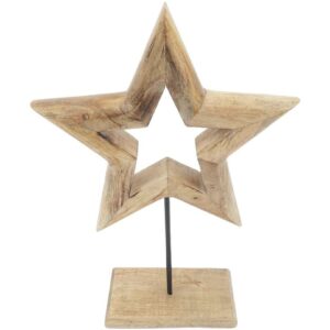 Dekostern aus Holz 42 x 30 cm VE 8