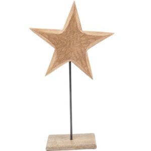 Dekostern aus Holz 47 x 24 cm VE 8