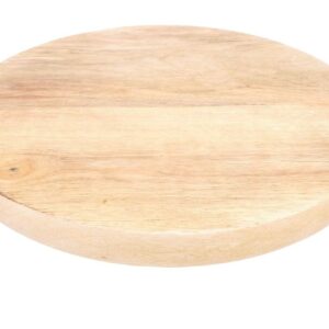 Holzteller mit Fuß aus Mangoholz VE 8