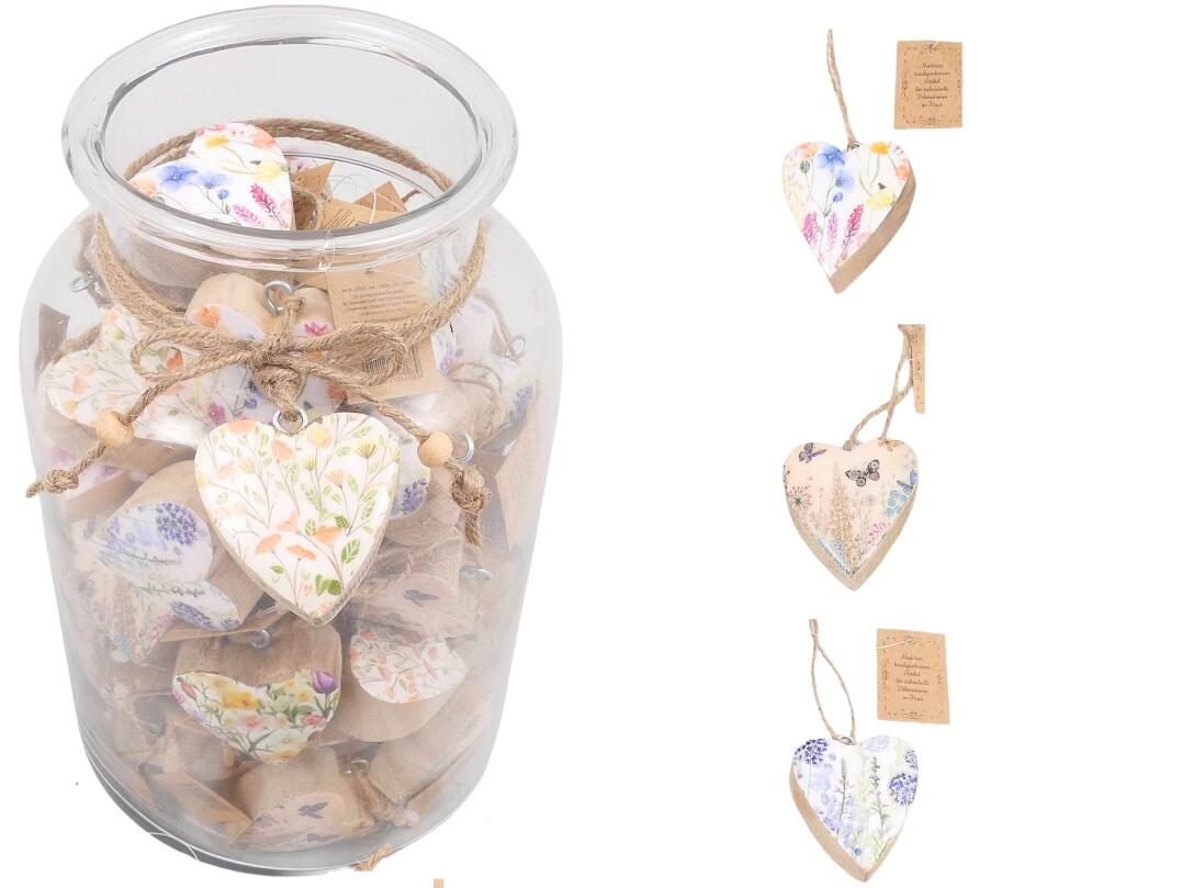 Herz aus Holz zum hängen VE 120