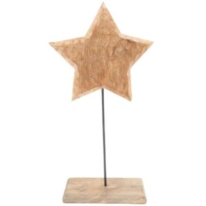 Dekostern aus Holz 39 x 20 cm VE 16