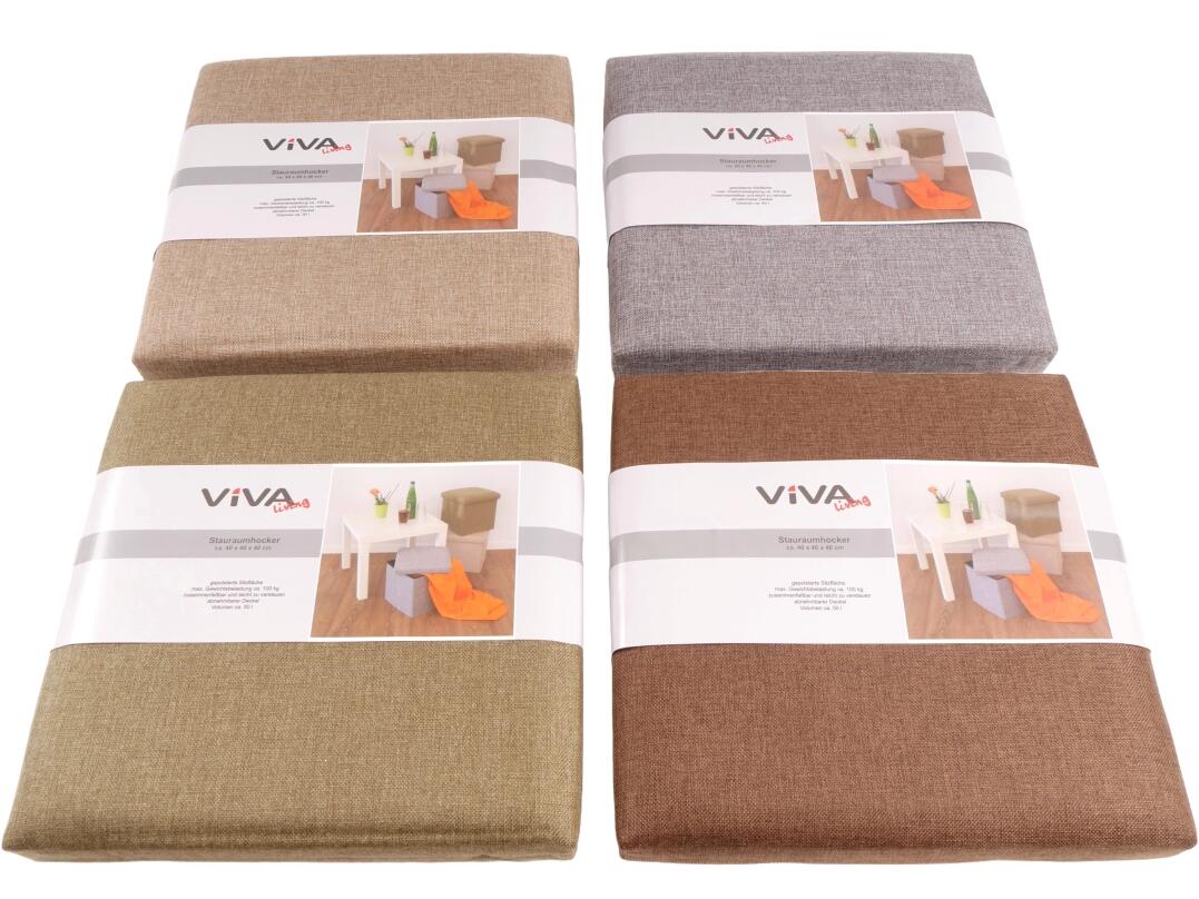 Aufbewahrungsbox zum Sitzen ca 40 x 40 x 40 cm VE4