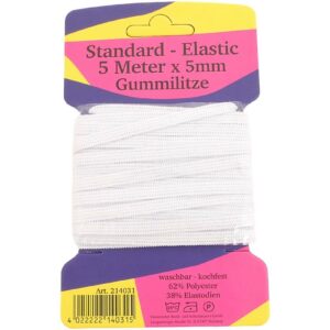 Gummilitze 5m x 5mm auf Karte VE 50