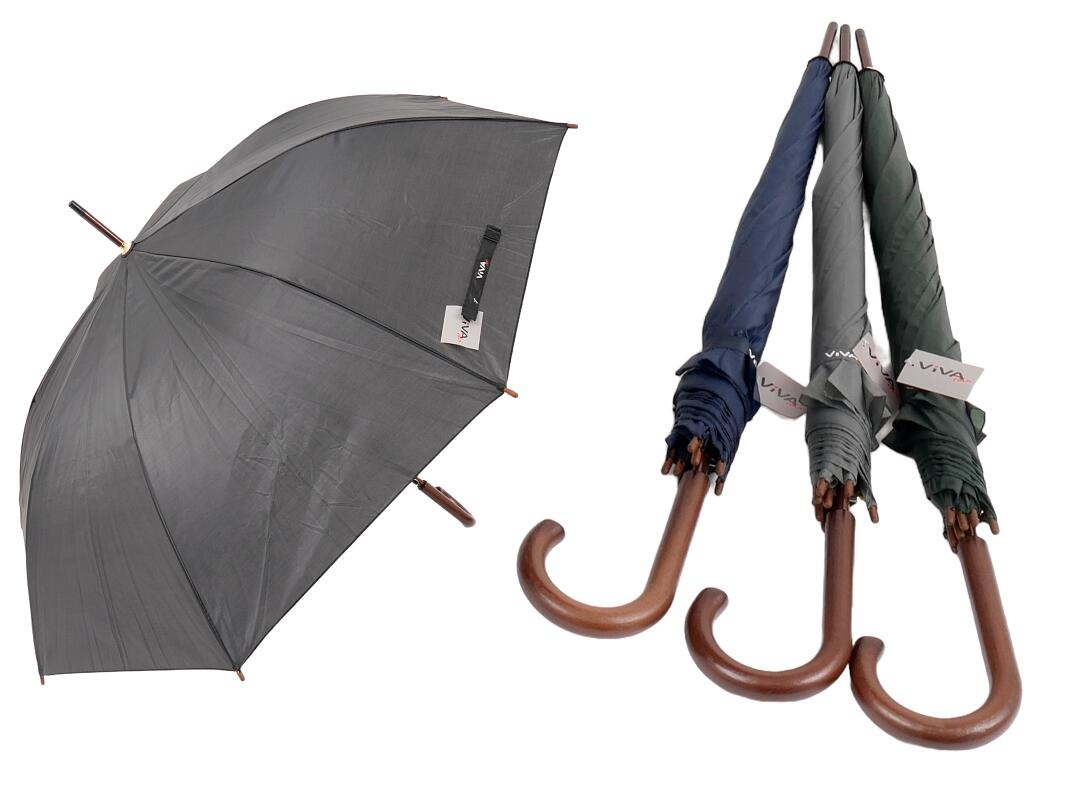 Regenschirm mit Holzgriff, Autom Ø 140 cm VE 12