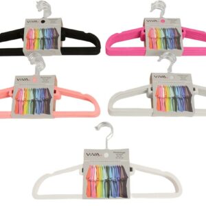 Kleiderbügel 8er Samtoptik ca. 41,5 x 22 cm VE 12